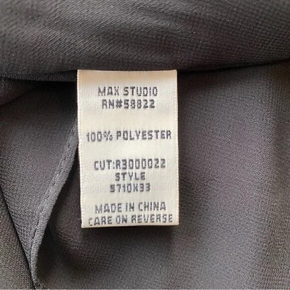 Max Studio sleeveless  top with accordion pleats - Picture 10 of 11